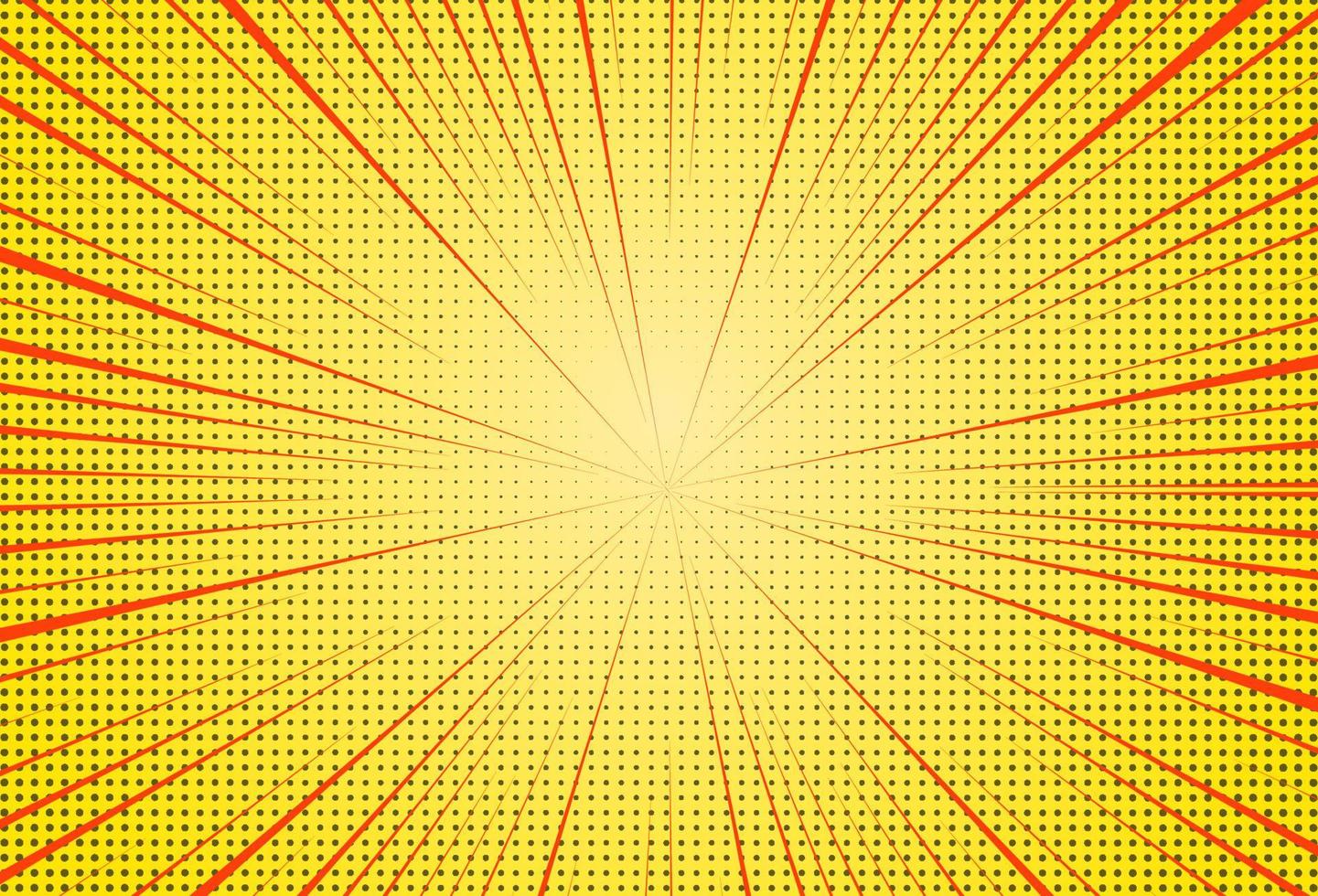 yellow zoom comic abstract background Vector eps 10