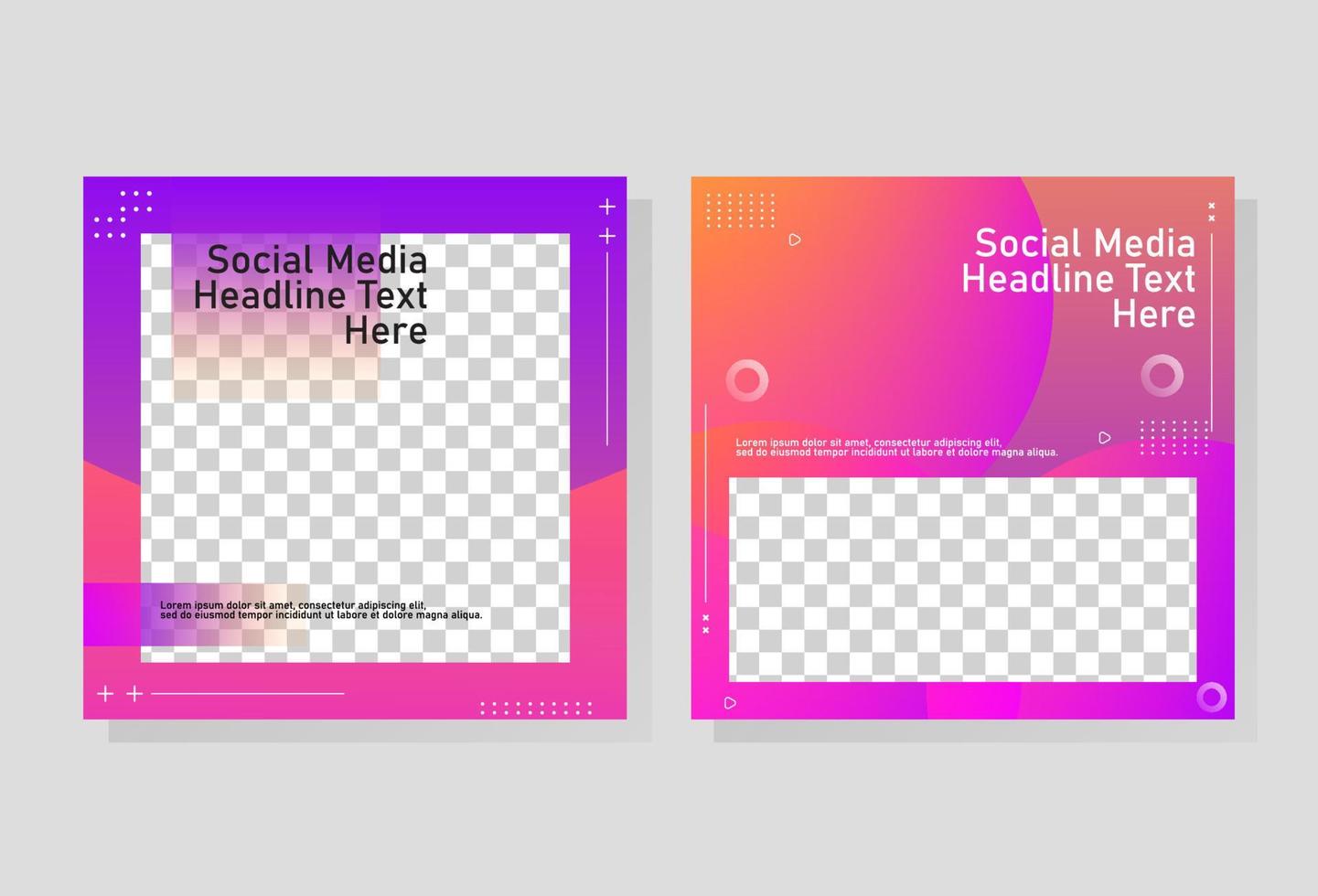 modern abstract social media post, re-editable design, vector eps 10