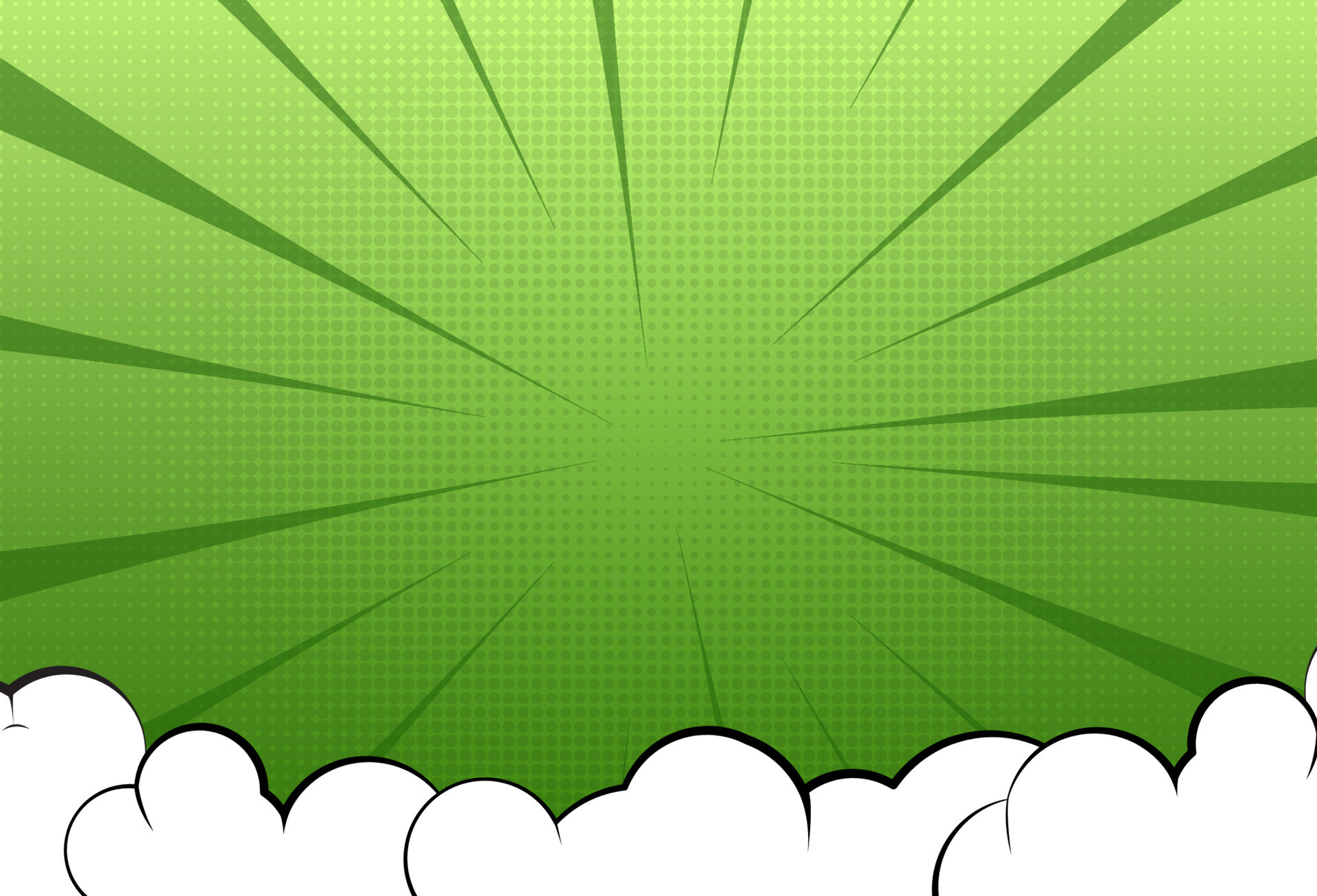 Modern comic background with cloud , green gradient, vector eps 10 8716548  Vector Art at Vecteezy