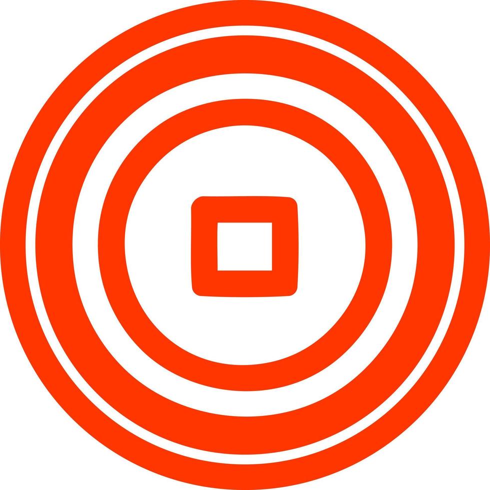 stop button circular icon vector