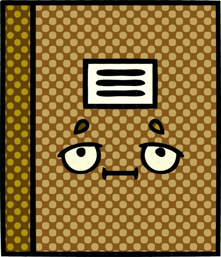comic book style cartoon notebook vector