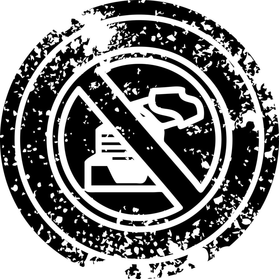 paperless office distressed icon vector