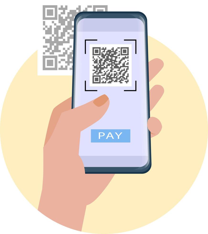 scan QR code vector