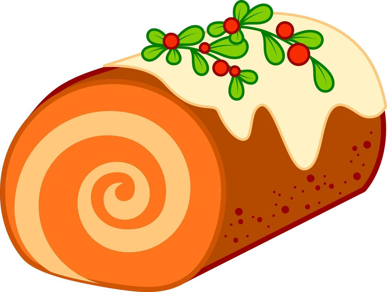 imágenes prediseñadas de dibujos animados de navidad. vector de imágenes prediseñadas de postre