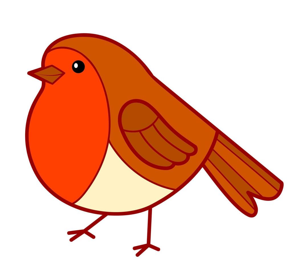 clip art de dibujos animados de navidad. ilustración vectorial de imágenes prediseñadas de aves vector