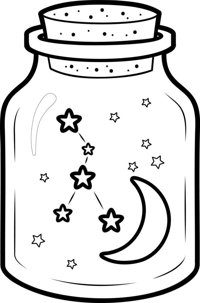 Christmas coloring book or page. Christmas decoration black and white vector illustration