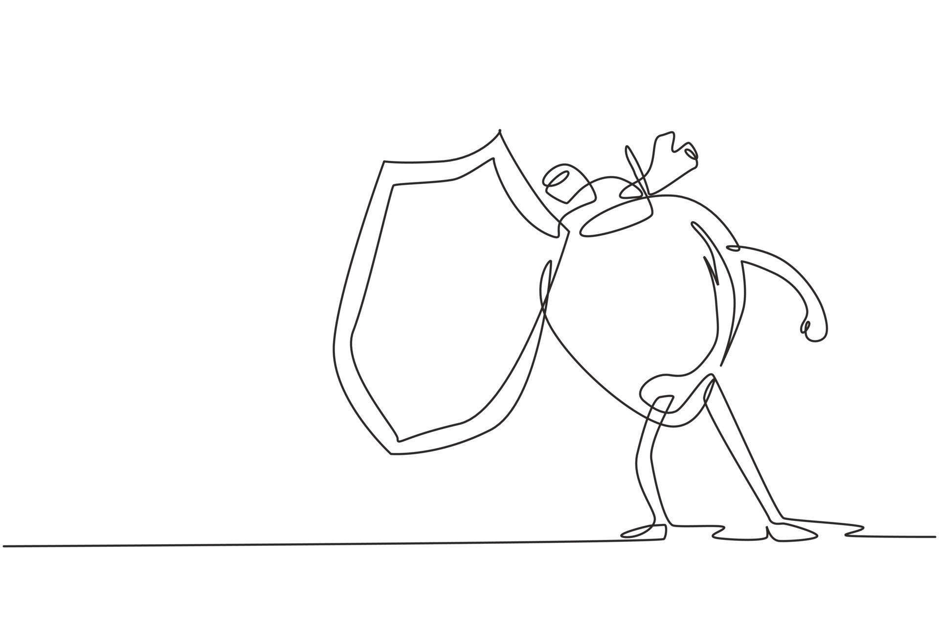 Sketch design mascot man suspense action pose facing right Stock Photo   Alamy