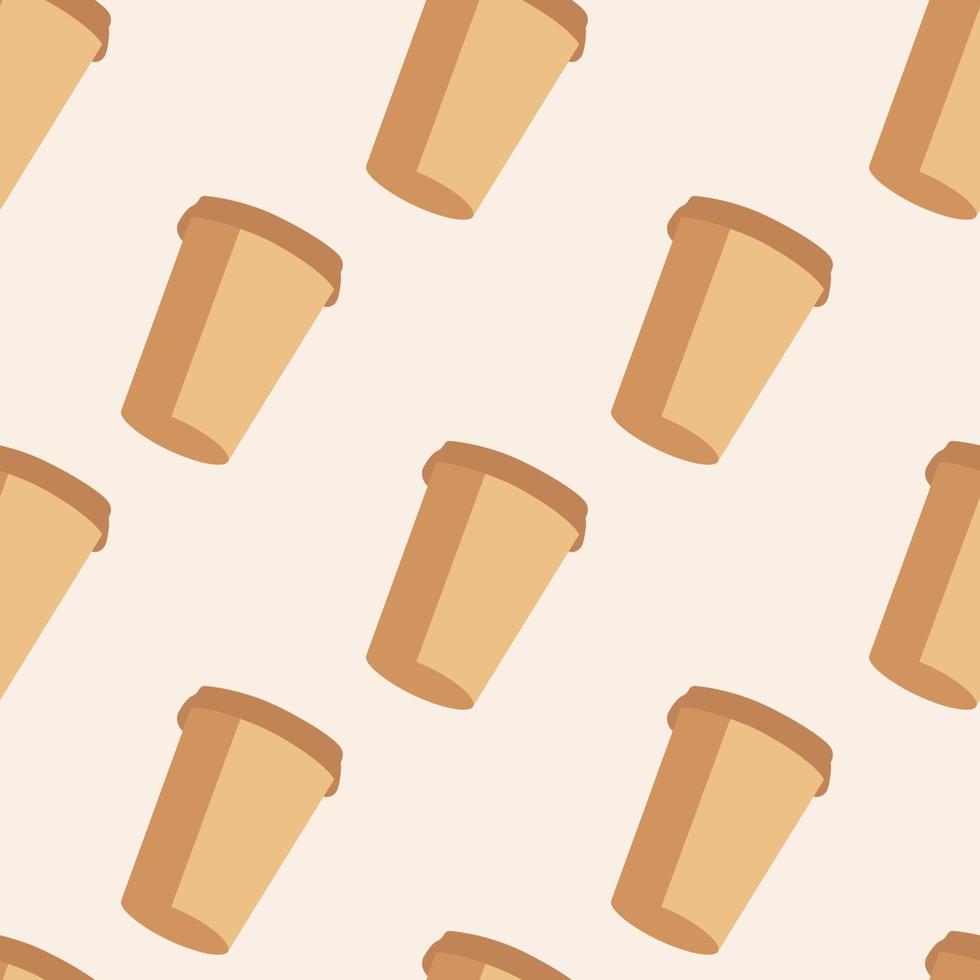Vector flat hand drawn seamless pattern