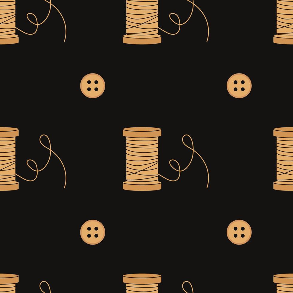 Vector flat hand drawn seamless pattern