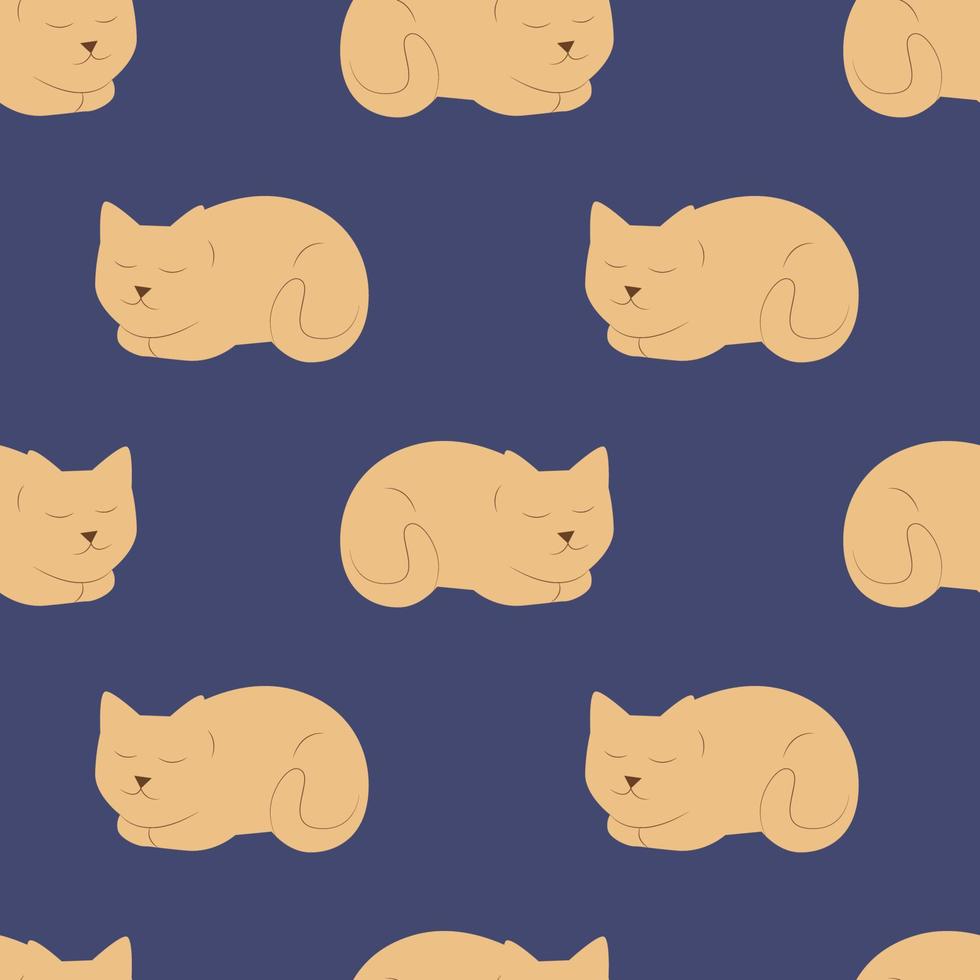 Vector flat hand drawn seamless pattern