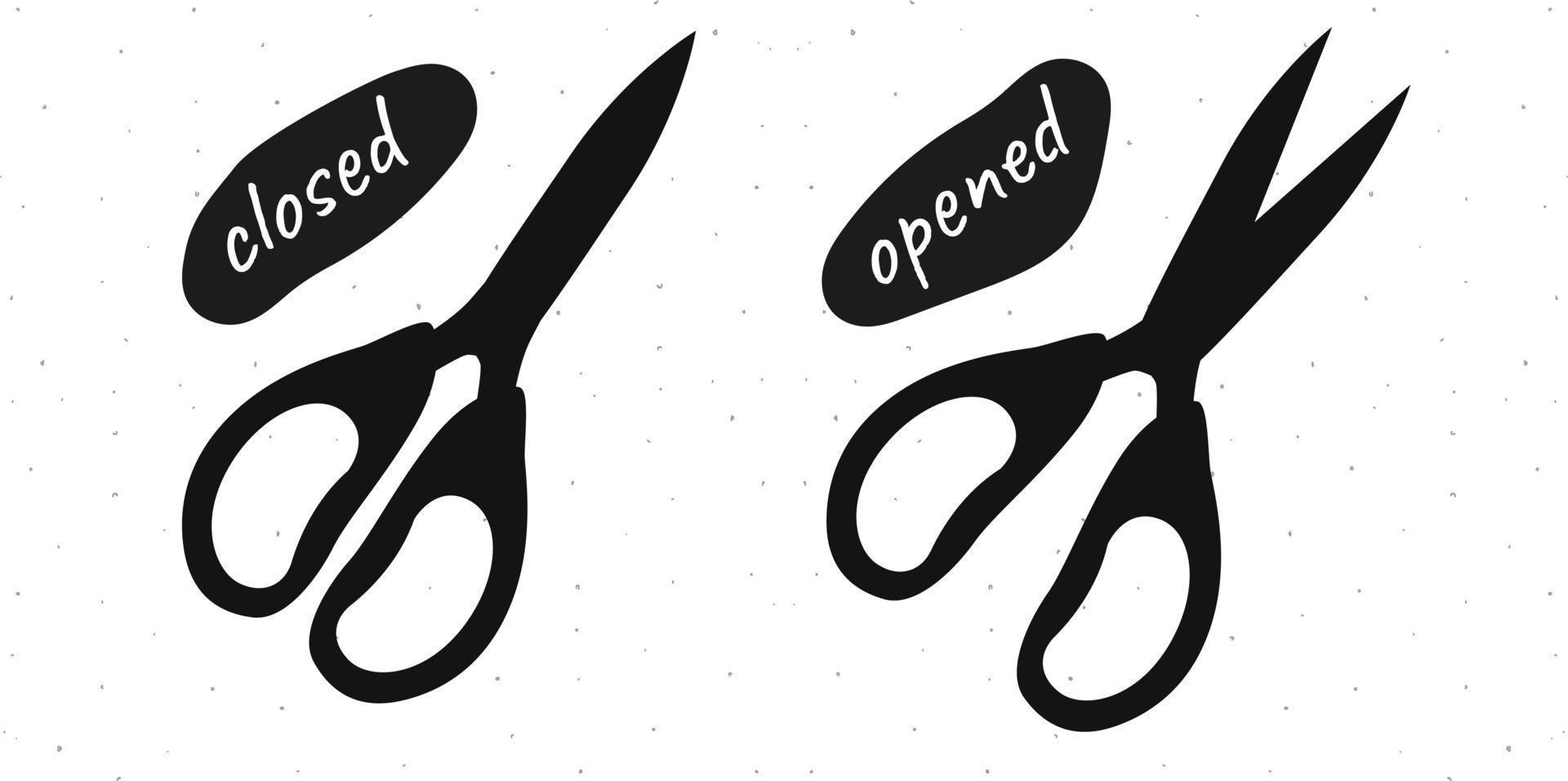 Vector hand drawn silhouette illustration