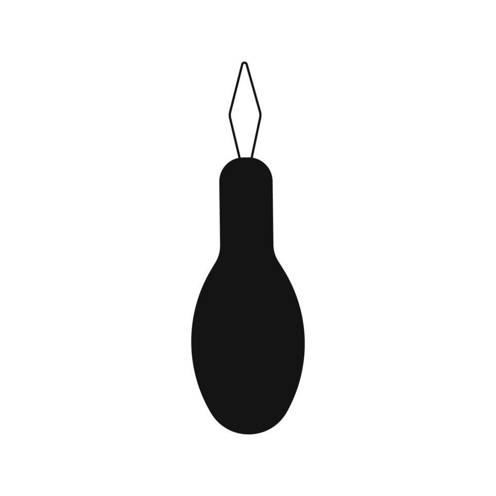 Vector hand drawn silhouette illustration
