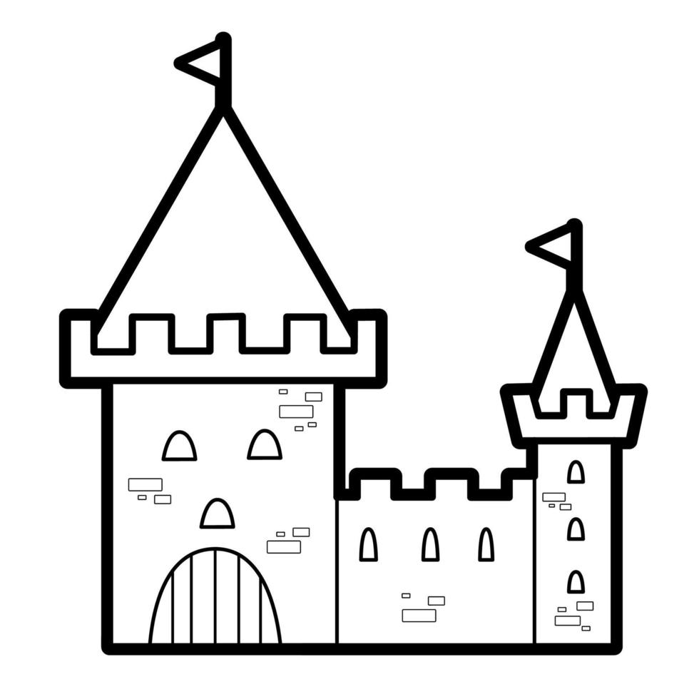 Coloring book or page vector