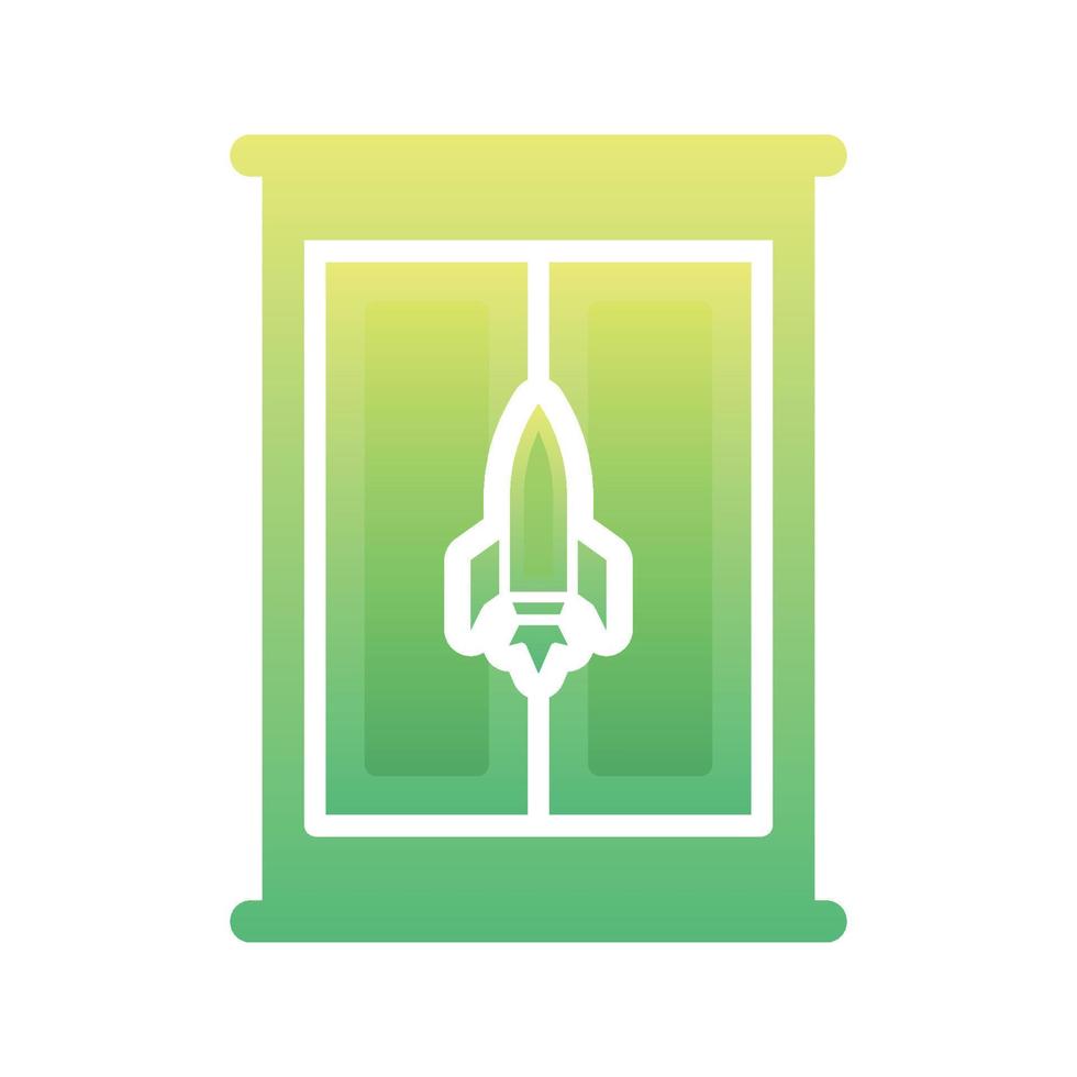rocket furniture logo gradient design template icon element vector