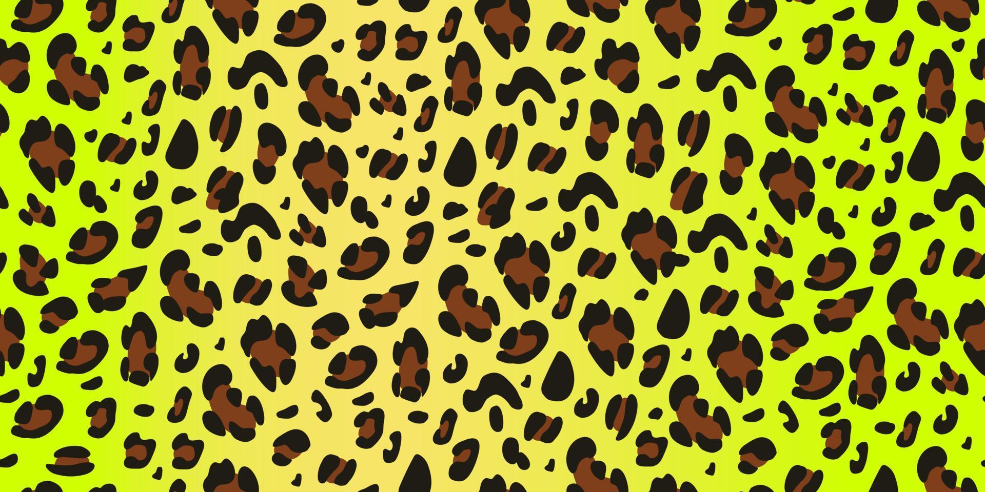 Leopard fashion seamless pattern. Animalistic print. Vector hand-drawn background.