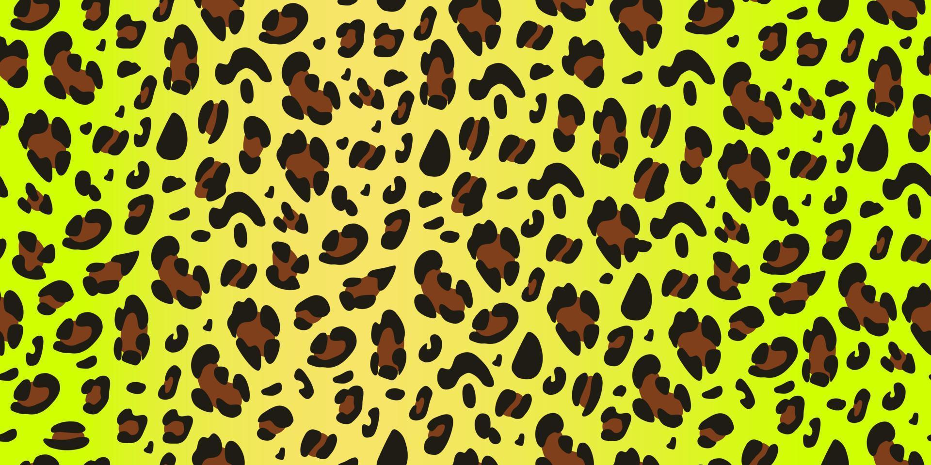 Leopard fashion seamless pattern. Animalistic print. Vector hand-drawn background.