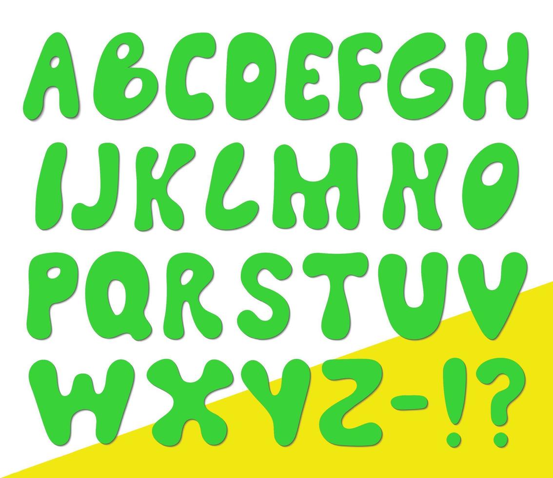 Alphabet for kids. Letters vector