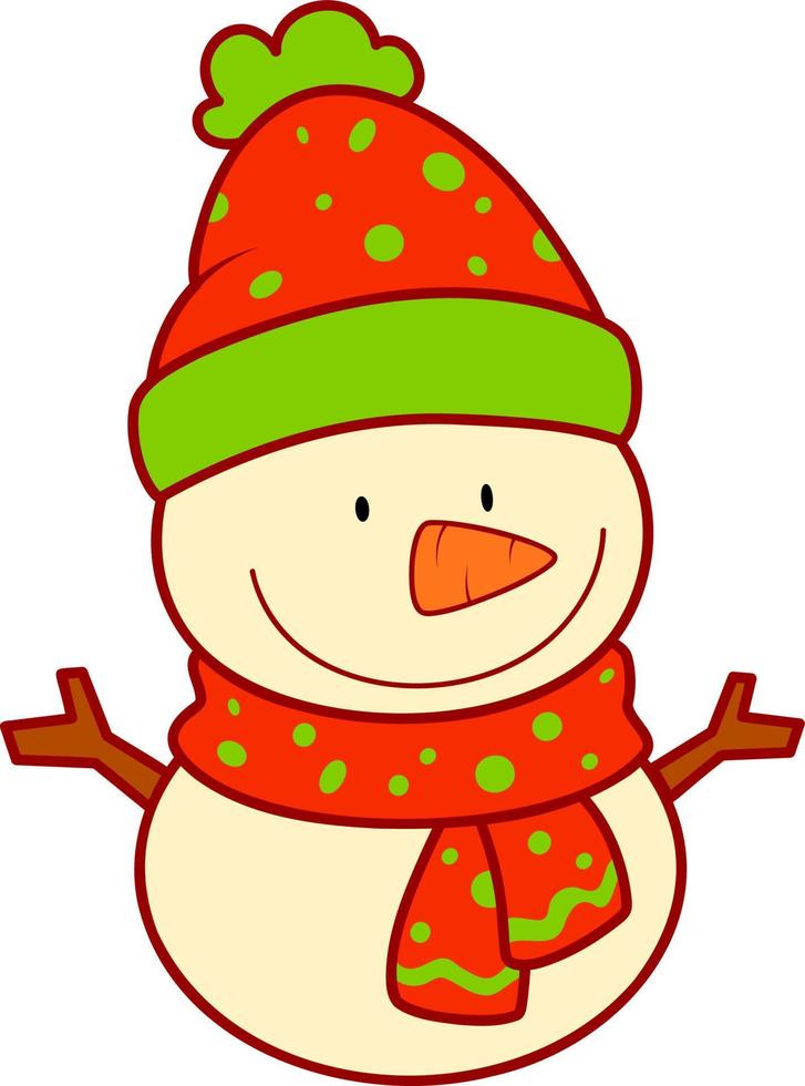 imágenes prediseñadas de dibujos animados de navidad. navidad muñeco de  nieve clipart vector ilustración 8720668 Vector en Vecteezy