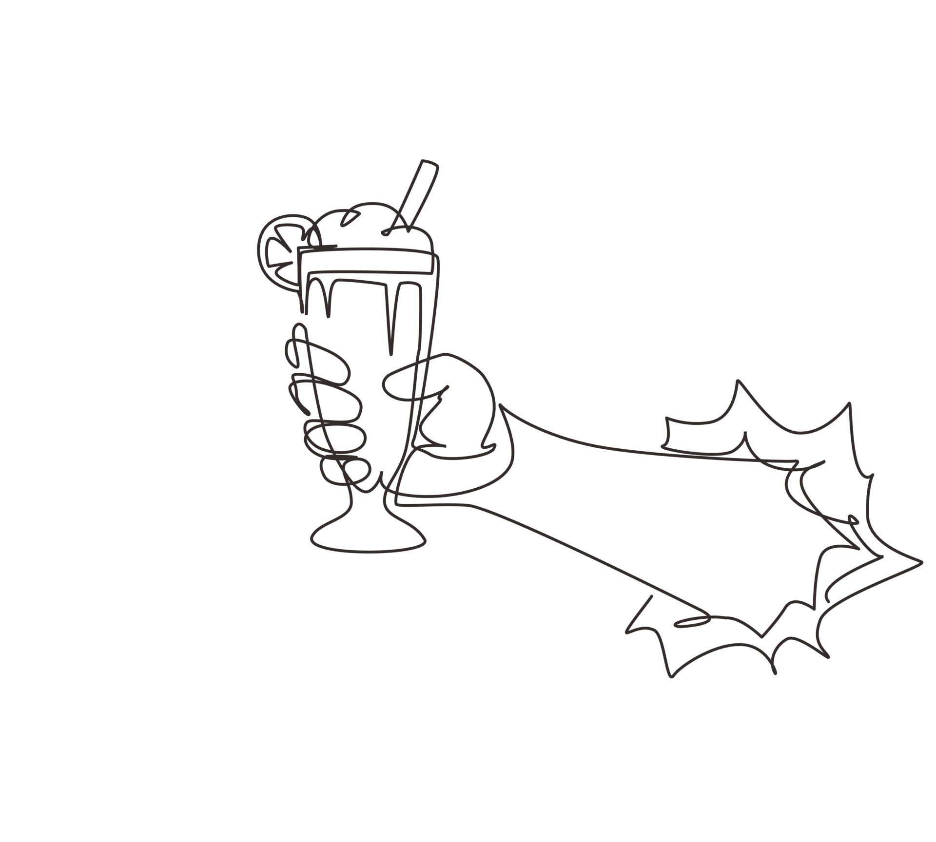 Hi, my first time trying to draw something. Would love some feedback or  tips for next time. Cold Drink. : r/doodles
