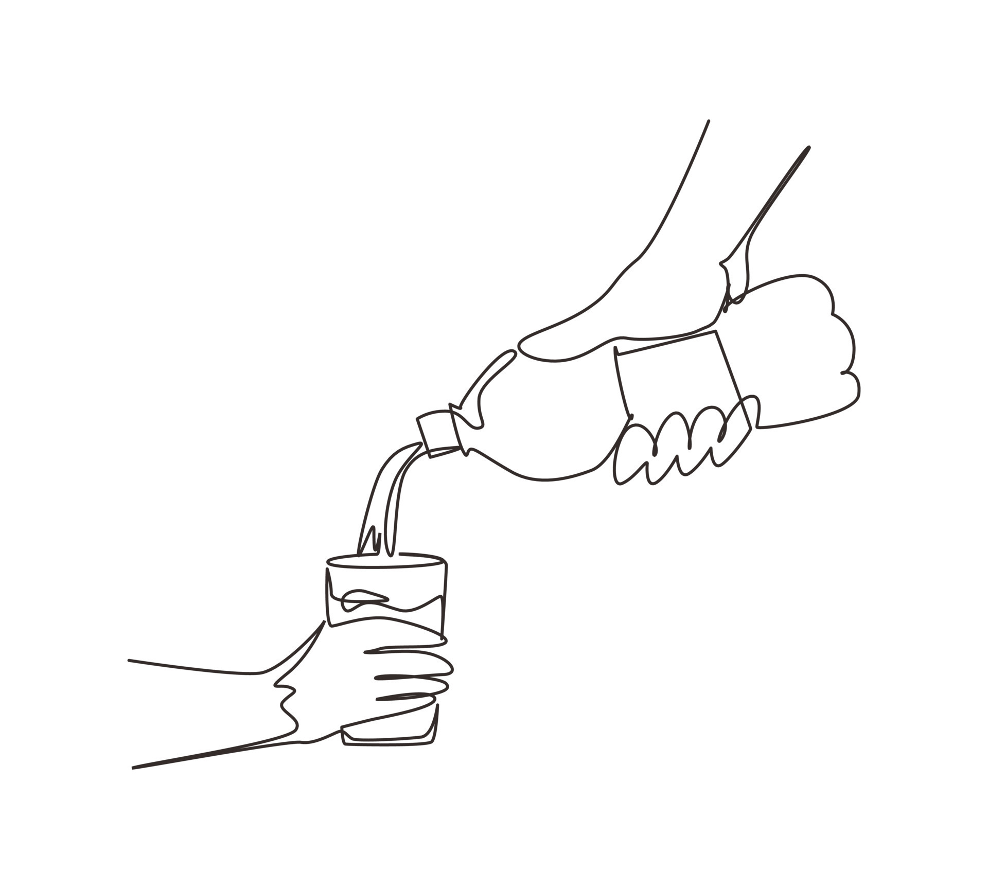 Hand Pouring Water