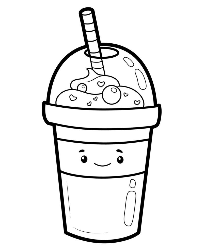Coloring book or page vector