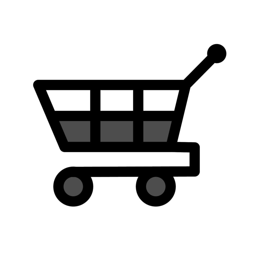 ilustración vectorial gráfico del icono del carrito de la compra vector