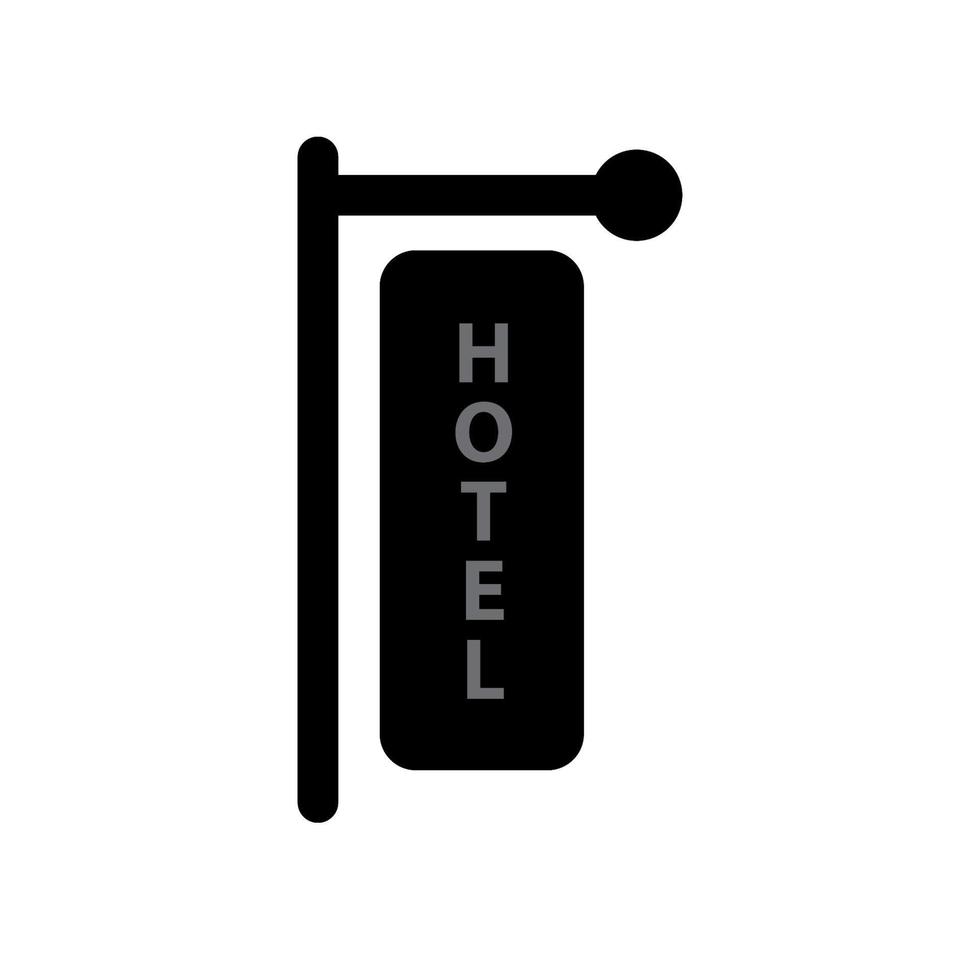 ilustración vectorial gráfico del icono del hotel vector