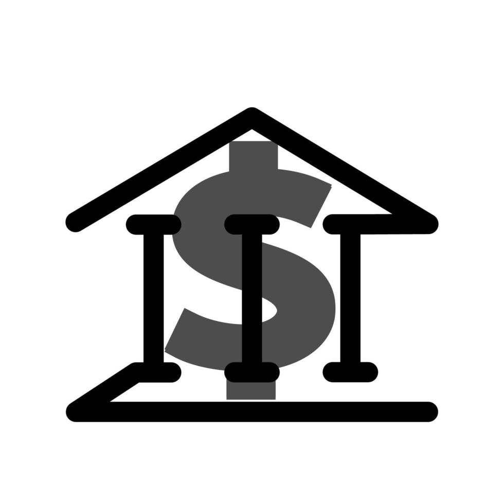 bank icon template vector