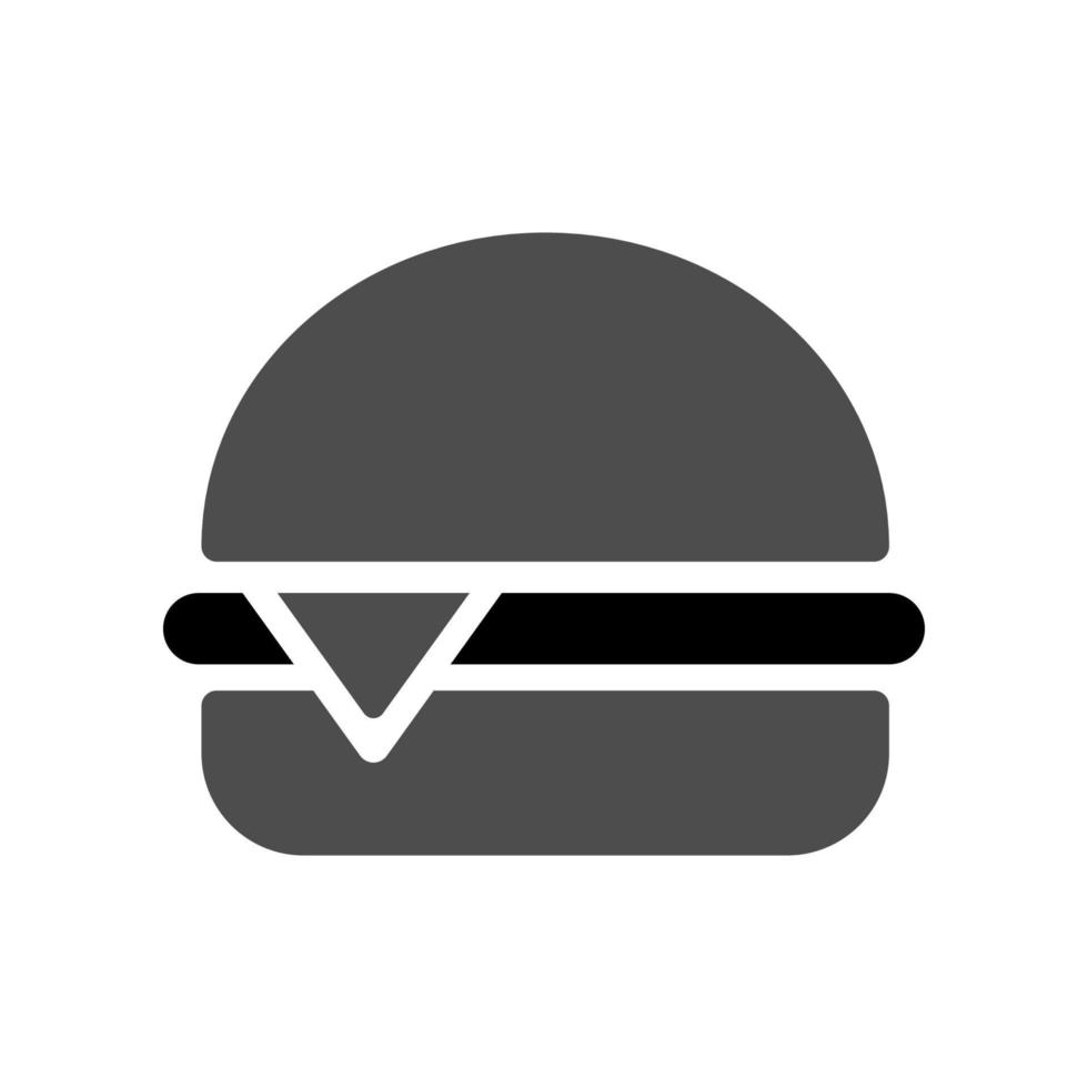 gráfico vectorial ilustrativo del icono de la hamburguesa vector