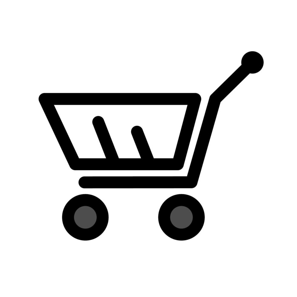 ilustración vectorial gráfico del icono del carrito de la compra vector