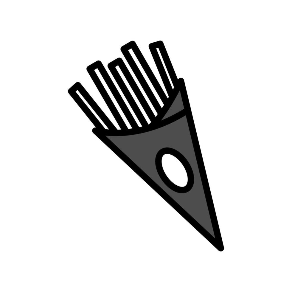 ilustración vectorial gráfico de papas fritas icono francés vector