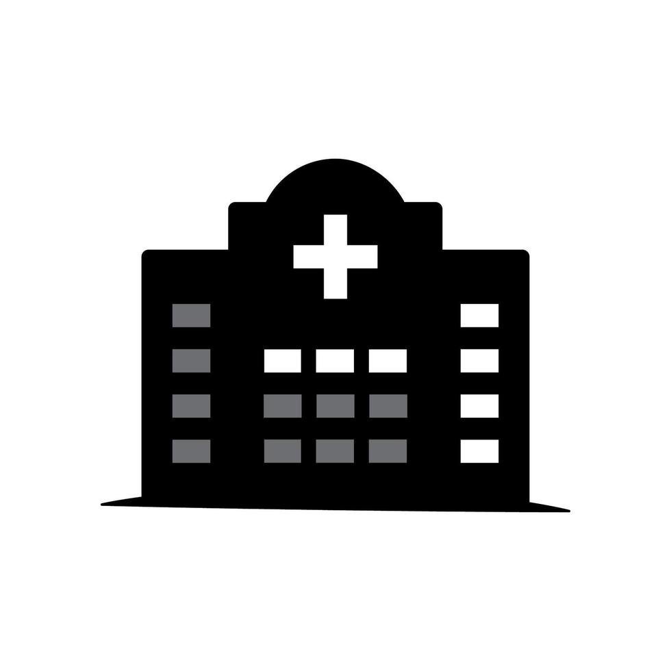 ilustración vectorial gráfico del icono del hospital vector