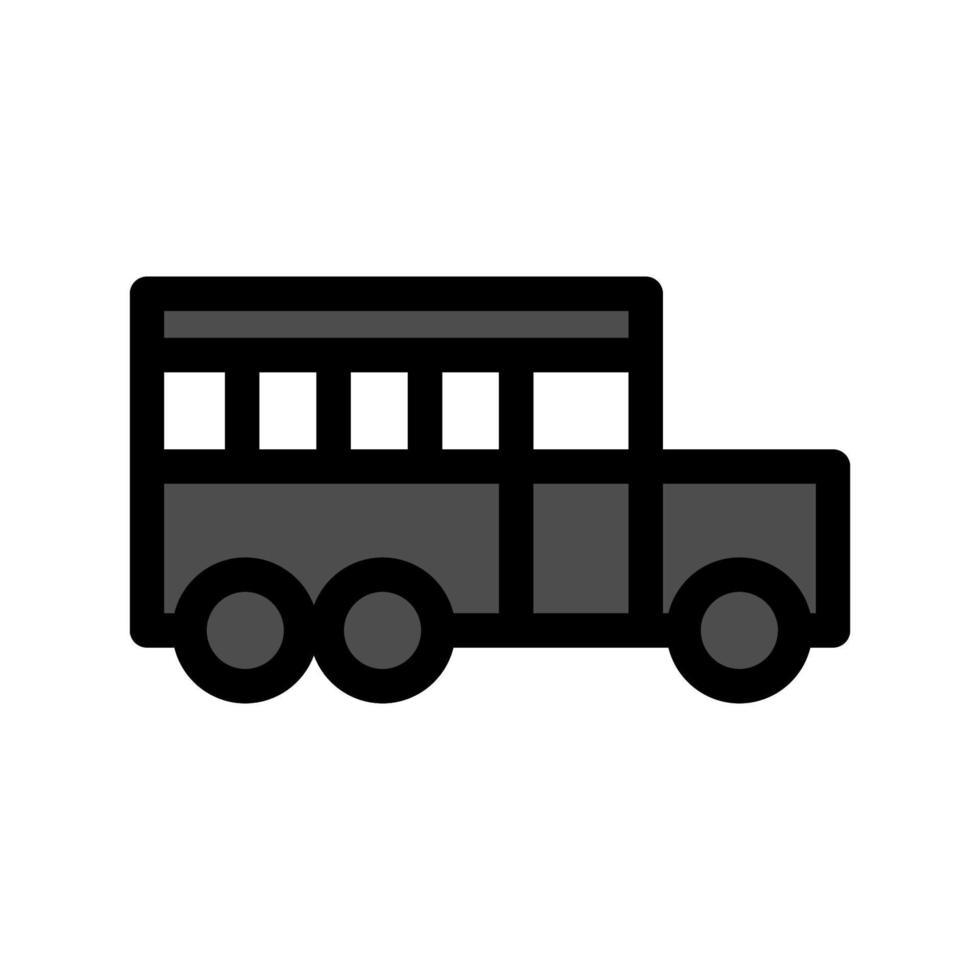 ilustración vectorial gráfico del icono del autobús vector