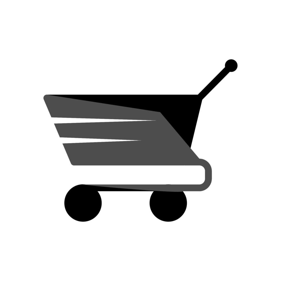 ilustración vectorial gráfico del icono del carrito de la compra vector