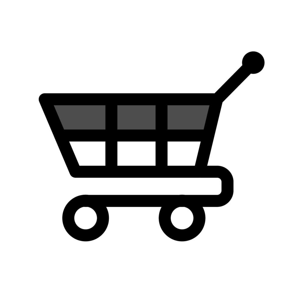 ilustración vectorial gráfico del icono del carrito de la compra vector