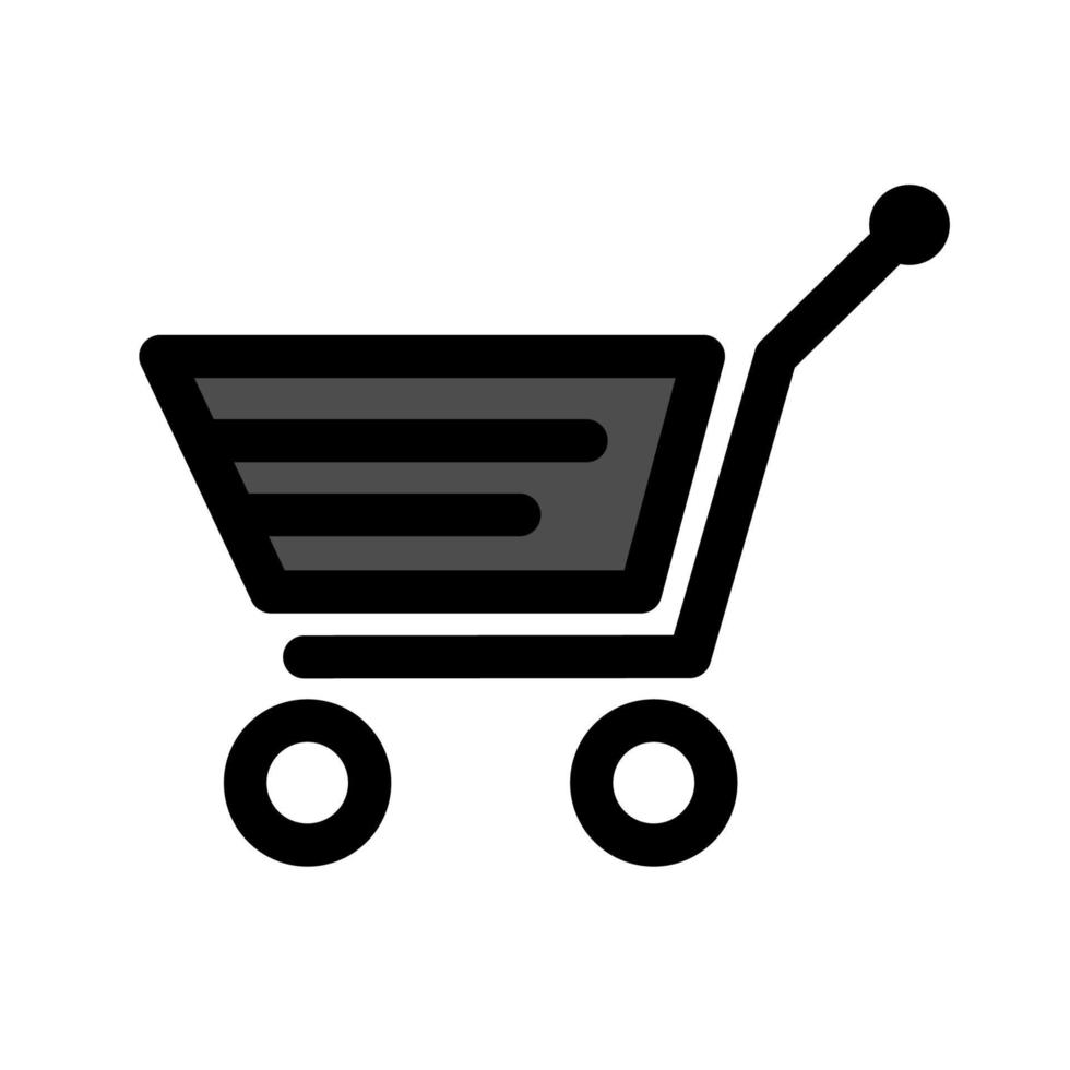 ilustración vectorial gráfico del icono del carrito de la compra vector