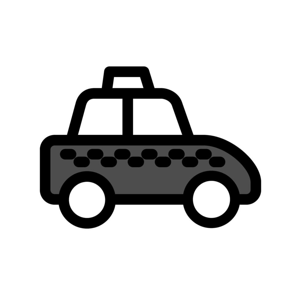 ilustración vectorial gráfico del icono de taxi vector
