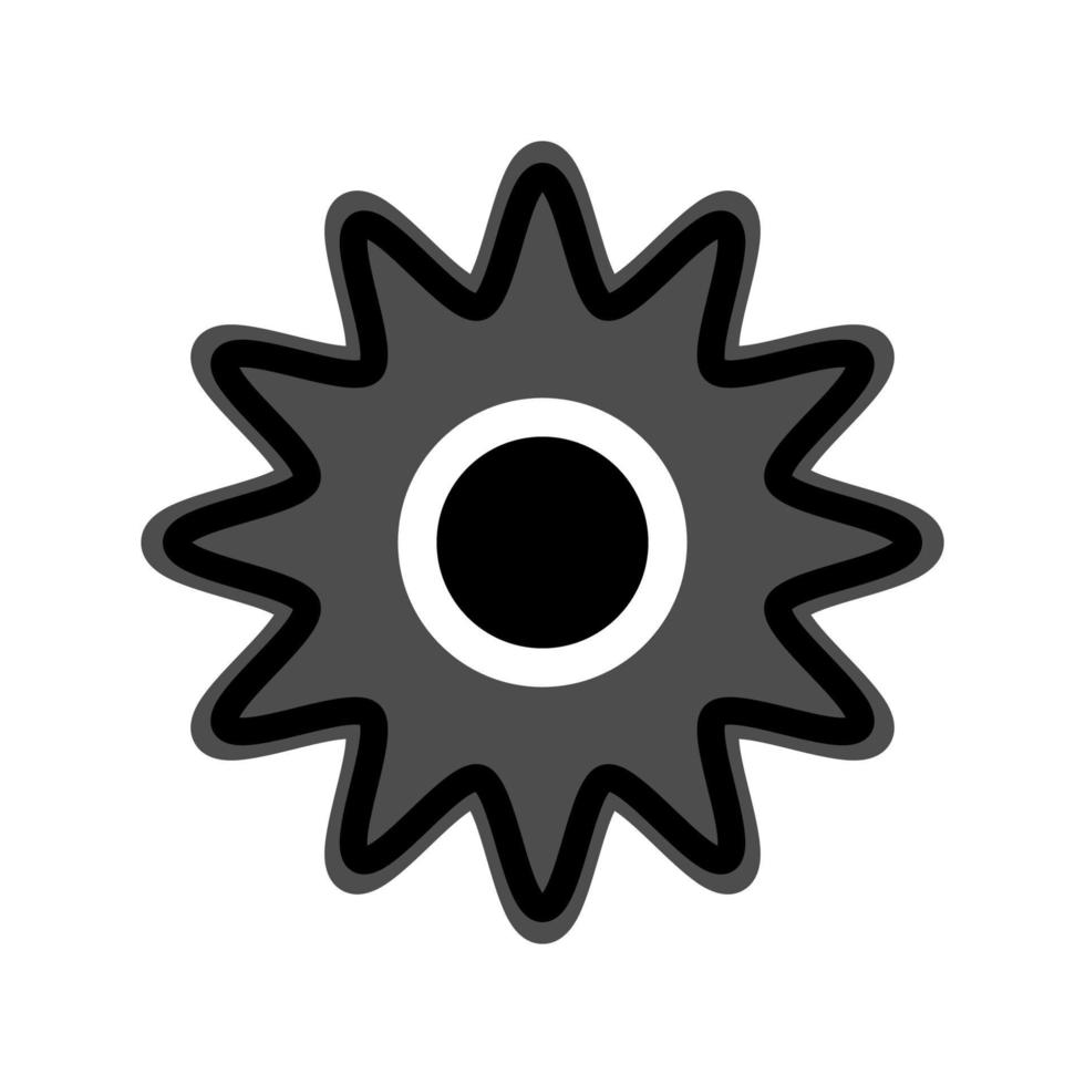 sun icon template vector