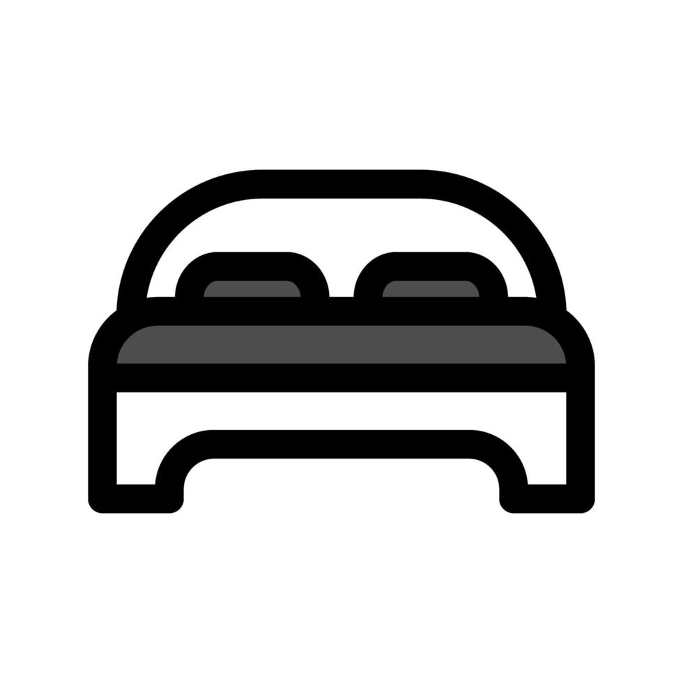 ilustración vectorial gráfico del icono de la cama vector