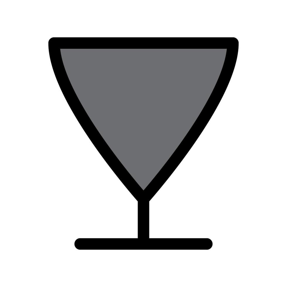 ilustración vectorial gráfico del icono de la copa de vino vector