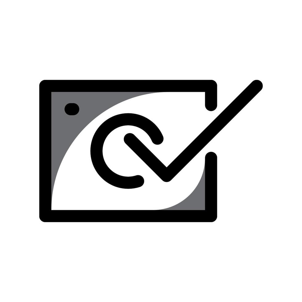 photographic icon template vector