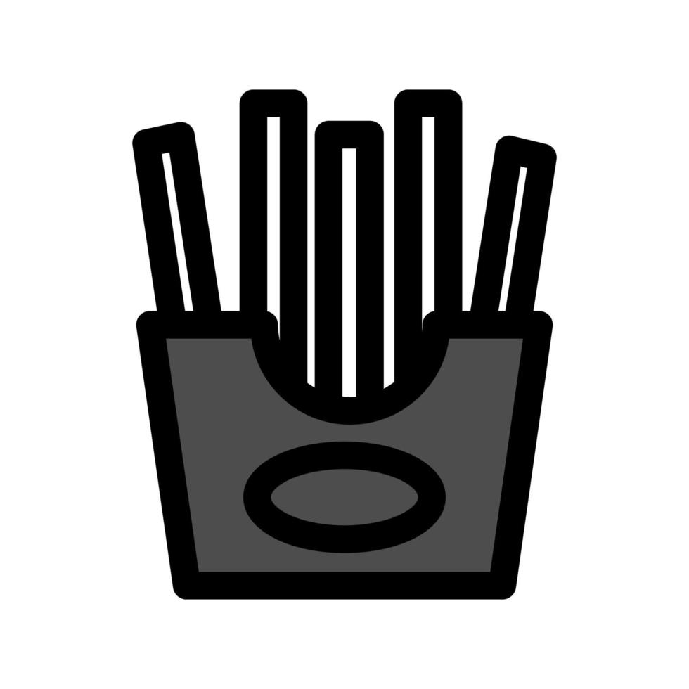 ilustración vectorial gráfico de papas fritas icono francés vector