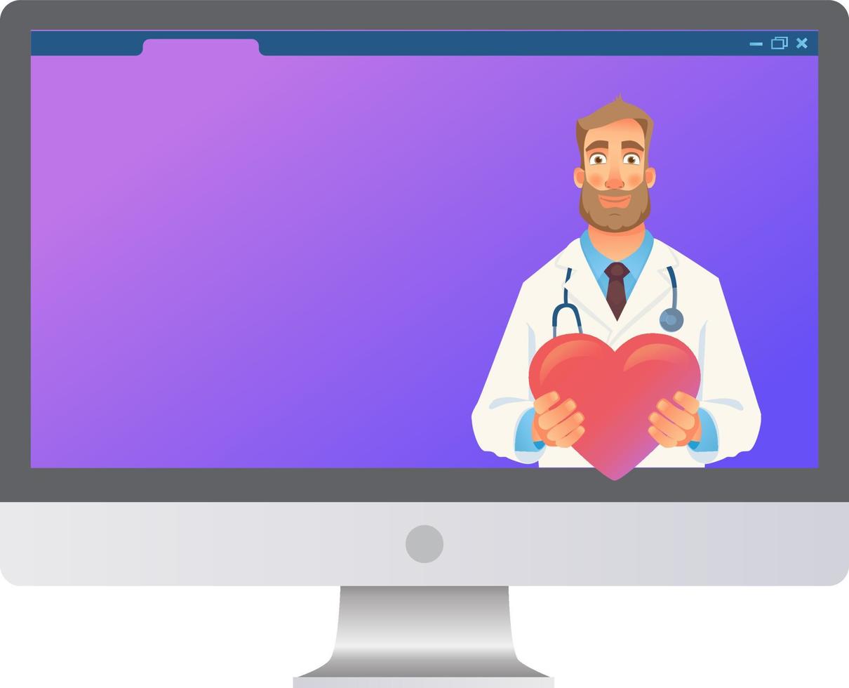 concepto de medicina online vector