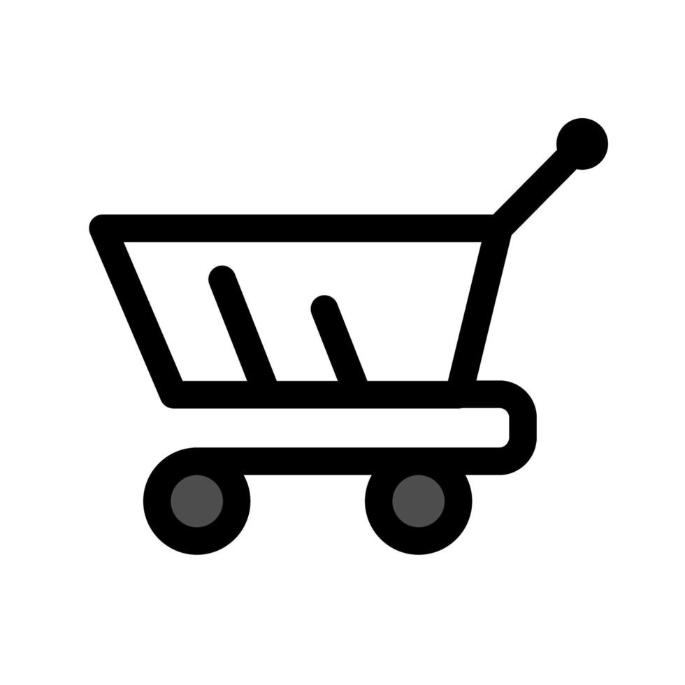 ilustración vectorial gráfico del icono del carrito de la compra vector