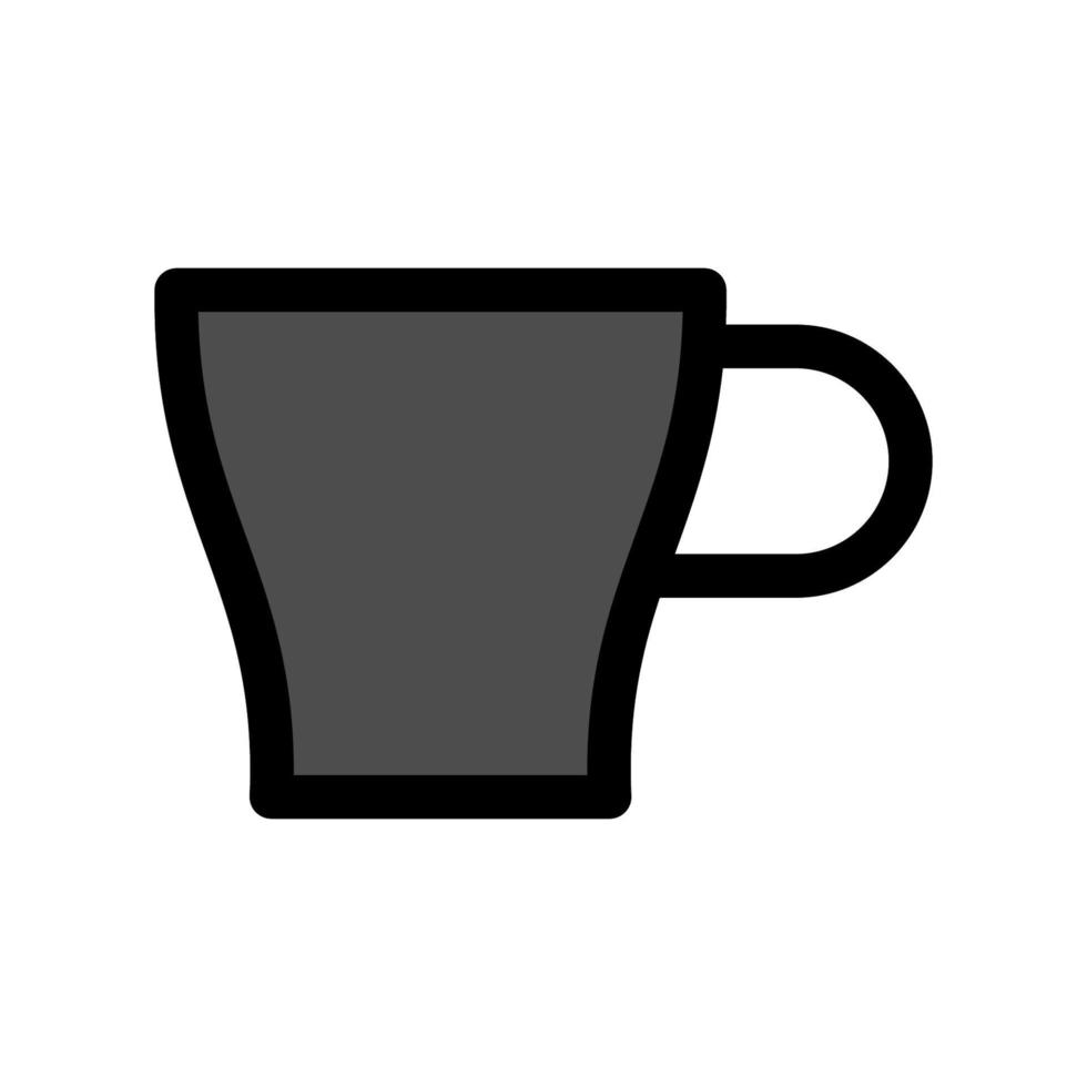 ilustración vectorial gráfico del icono de la taza vector