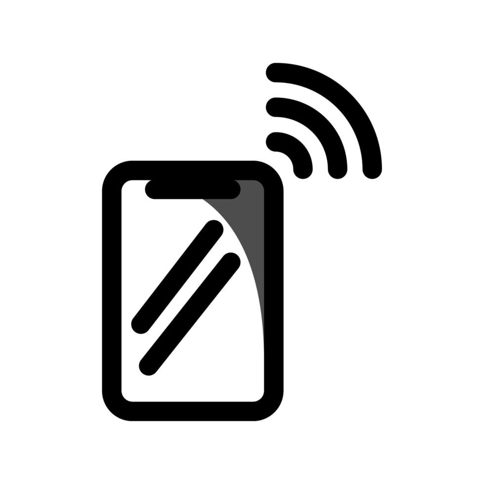 ilustración vectorial gráfico del icono del teléfono inteligente vector