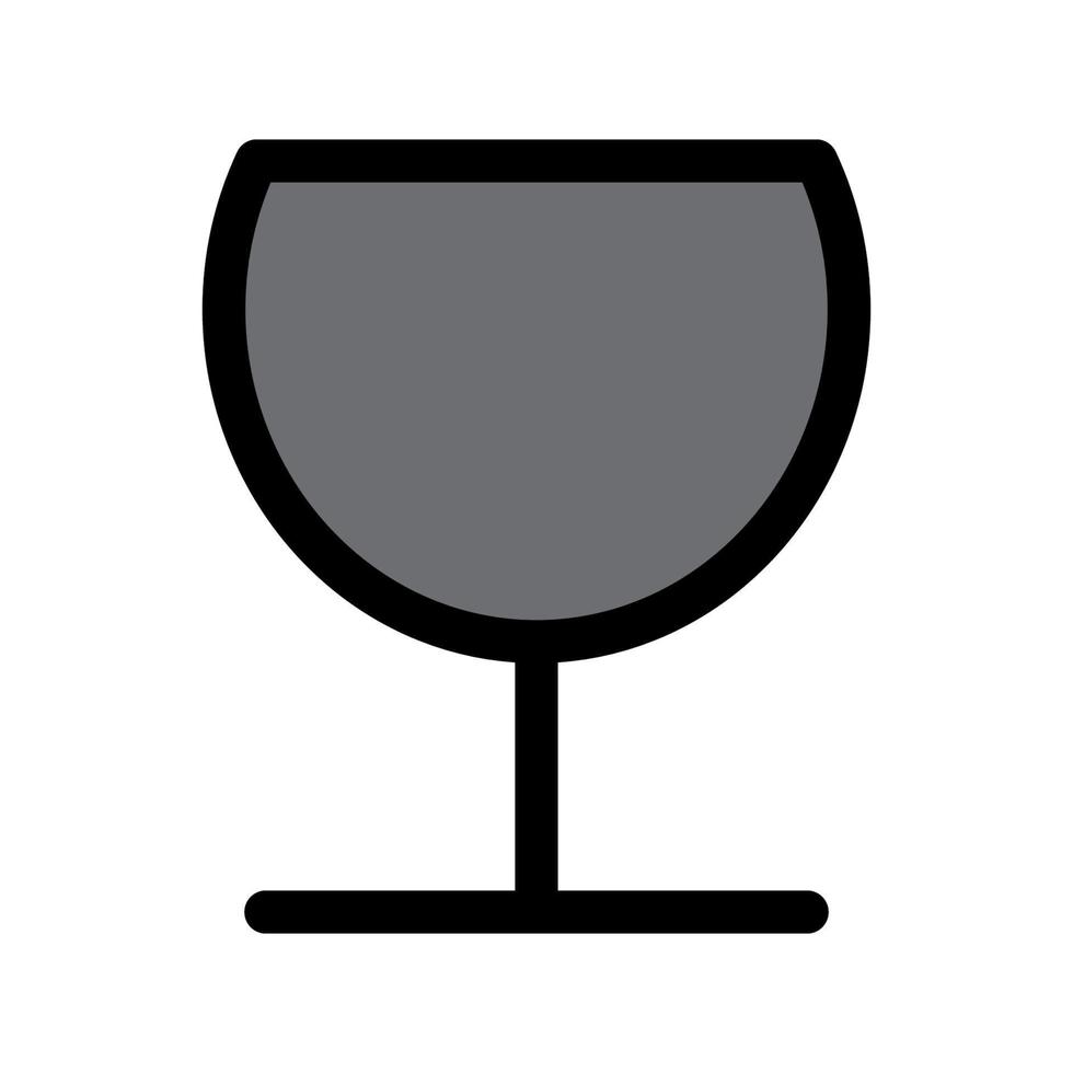 ilustración vectorial gráfico del icono de la copa de vino vector