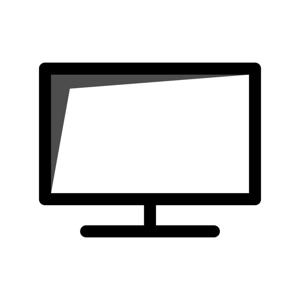 ilustración vectorial gráfico del icono del monitor vector