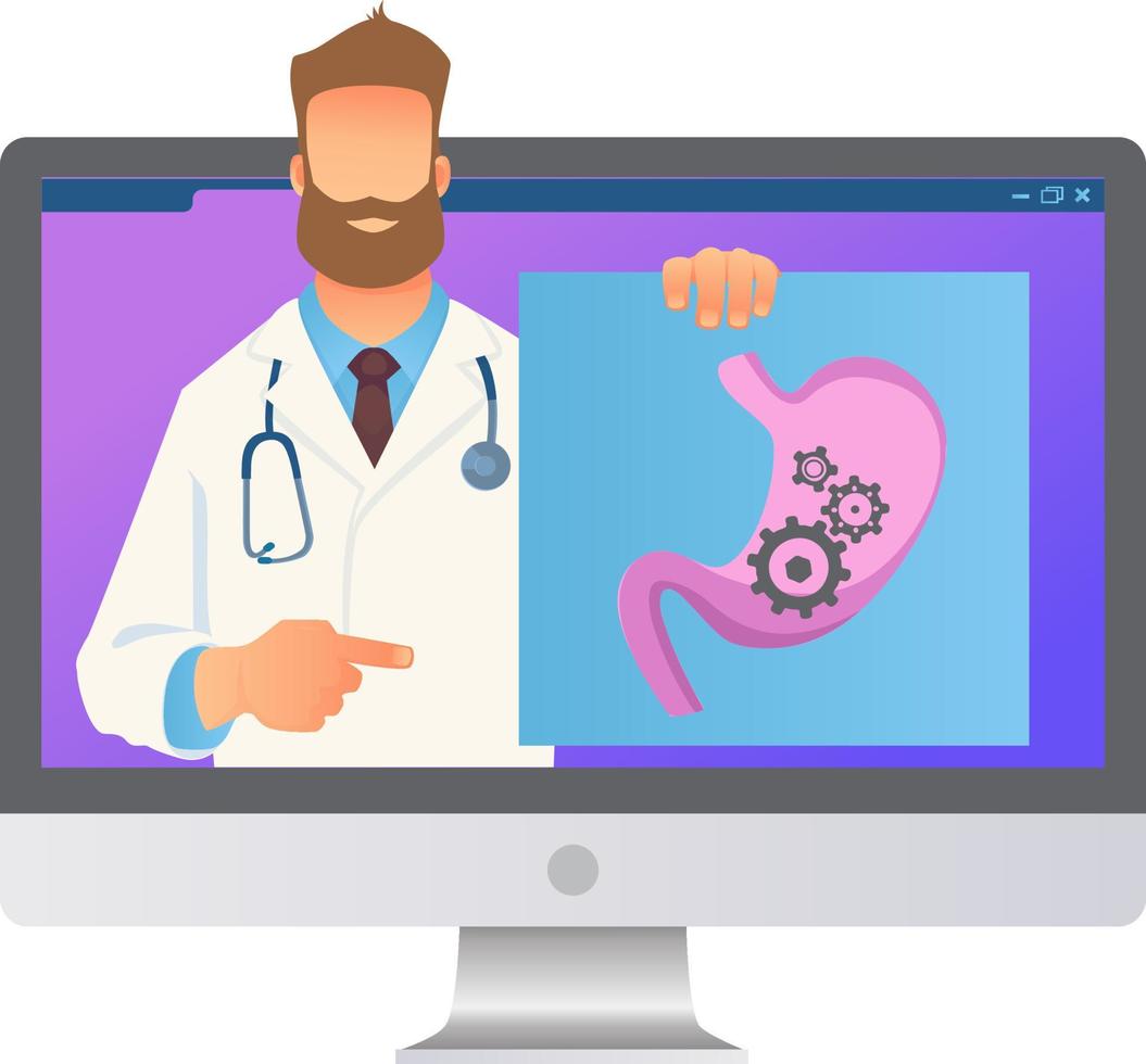 concepto de medicina online vector