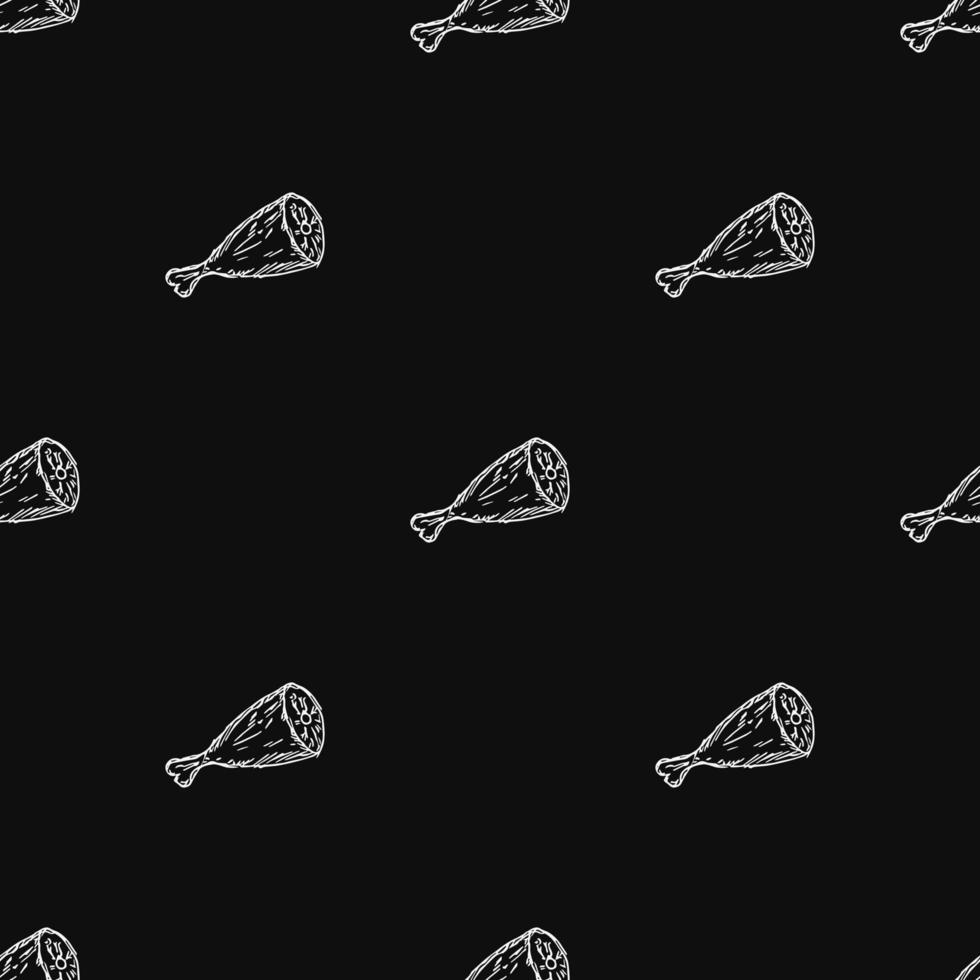 seamless meat pattern vector